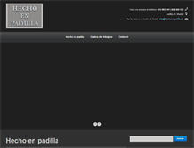 Tablet Screenshot of hechoenpadilla.es
